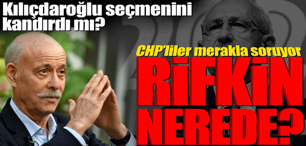 CHP'liler merakla soruyor? Jeremy Rifkin nerede?