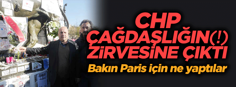 CHP'liler Paris için mum yaktı