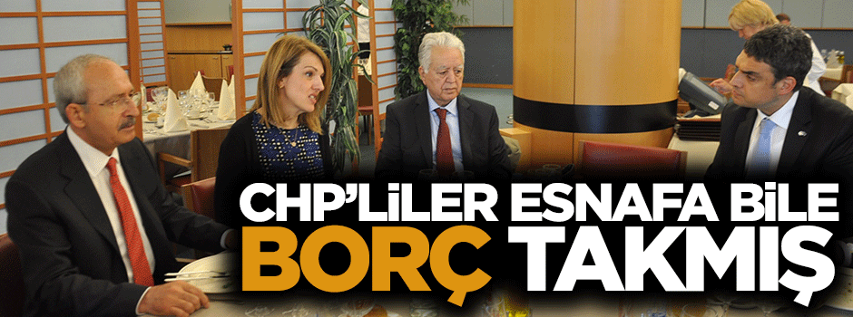 CHP'liler yediği yemeğin parasını ödemedi iddiası