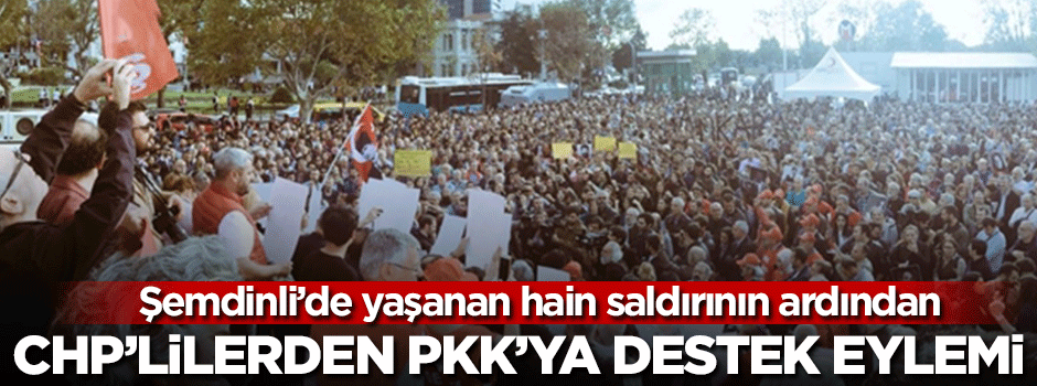 CHP'lilerden PKK'ya destek eylemi
