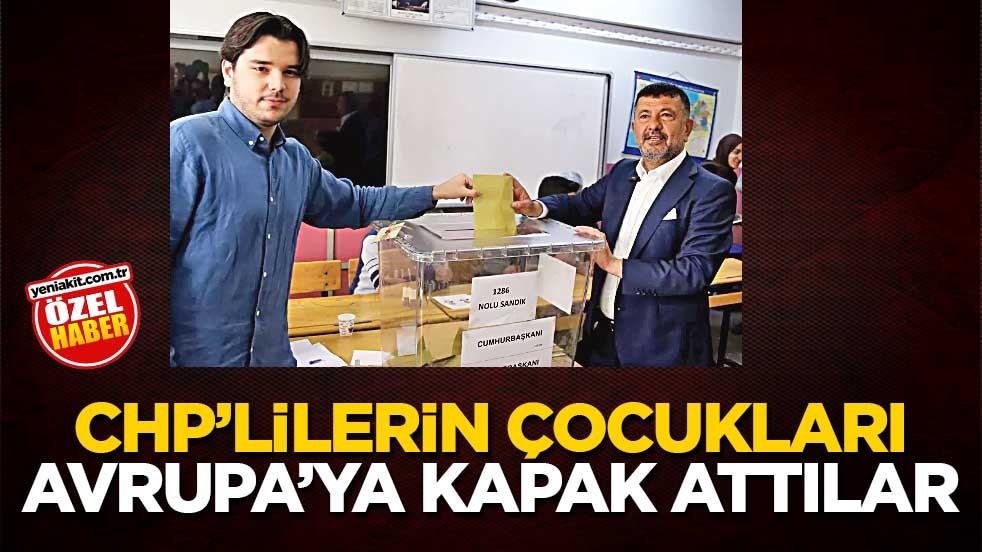 CHP’lilerin çocukları Avrupa’ya kapak attılar