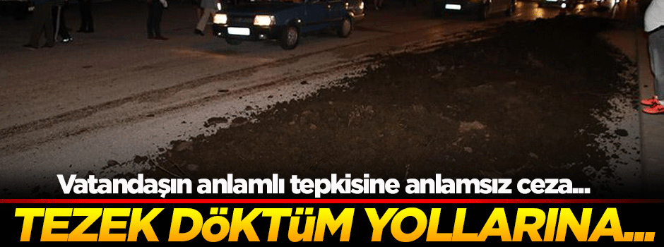 CHP'lilerin yoluna tezek döken sürücü hakkında flaş karar