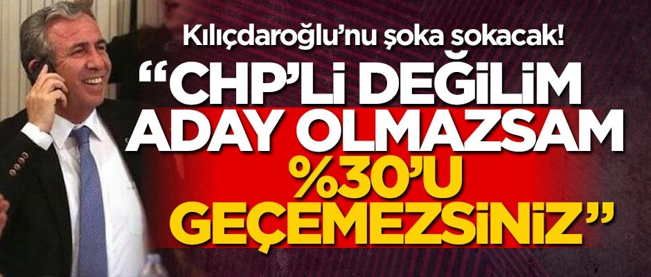CHP'nin Ankara adaylığı için ismi geçiyordu... Yavaş: CHP'li değilim!