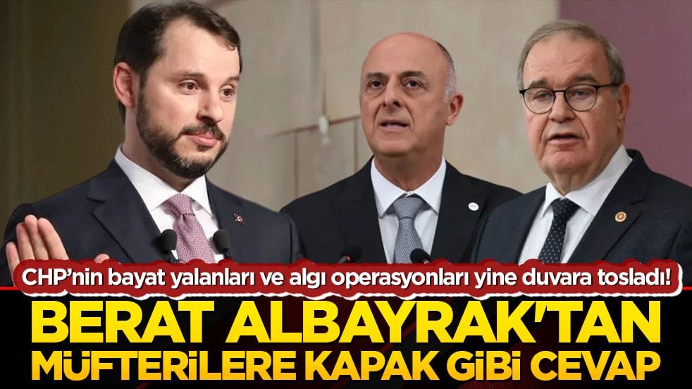 CHP’nin bayat yalanları ve algı operasyonları yine duvara tosladı! Berat Albayrak'tan müfterilere kapak gibi cevap!