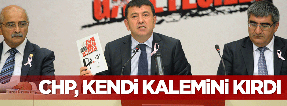 CHP'nin gazeteciler kitabı elinde patladı