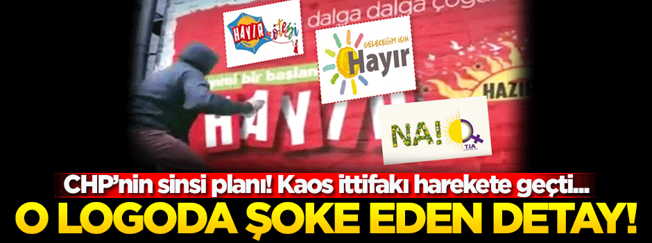CHP'nin 'hayır' logosu: Kaos sembolü güneş ve bahar