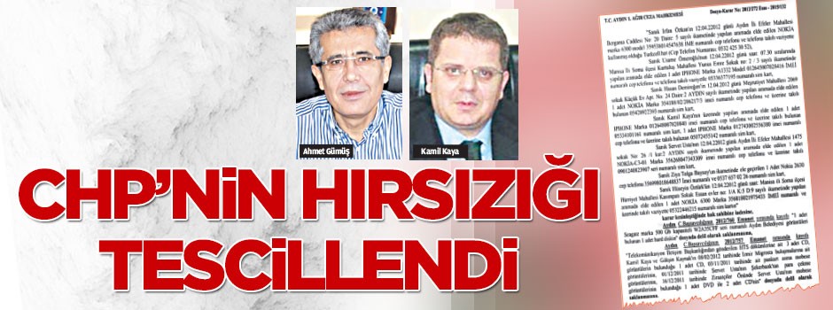 CHP’nin hırsızlığı tescillendi