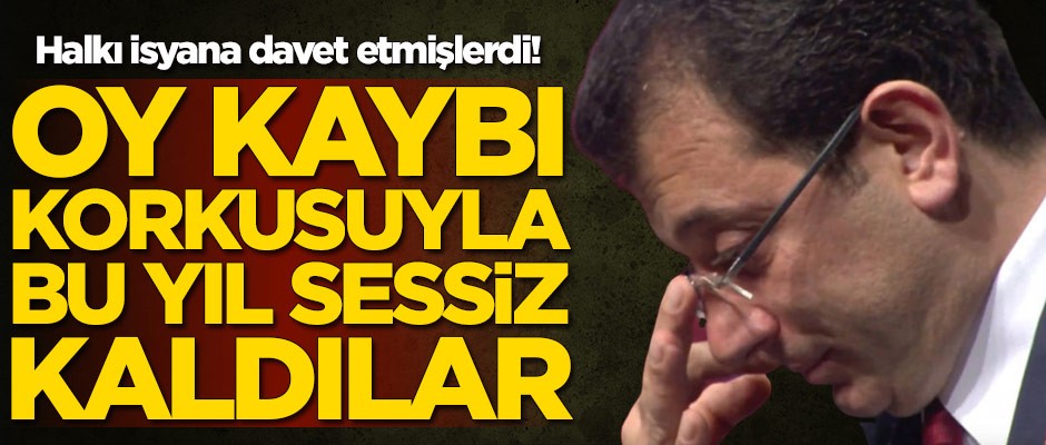 CHP'nin ikiyüzlü politikası! Oy kaybı korkusuyla bu yıl sessiz kaldılar