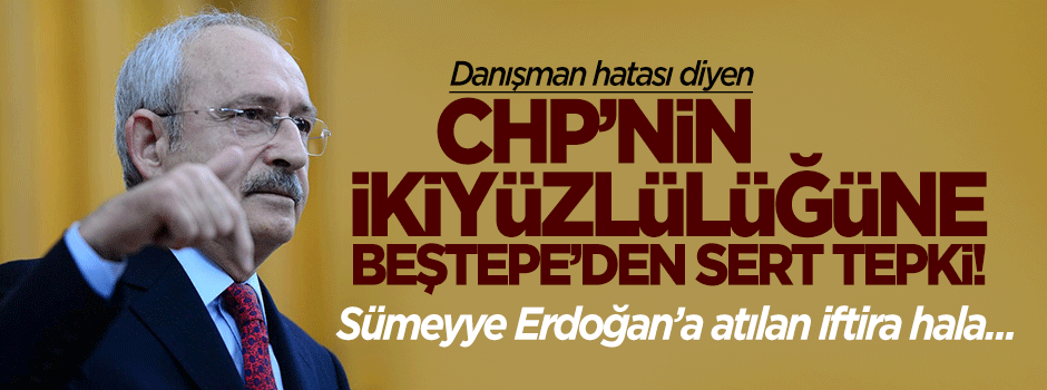 CHP'nin ikiyüzlülüğüne Beştepe'den sert tepki!