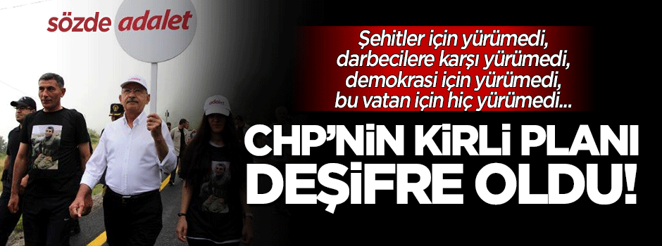 CHP'nin kirli planı deşifre oldu!