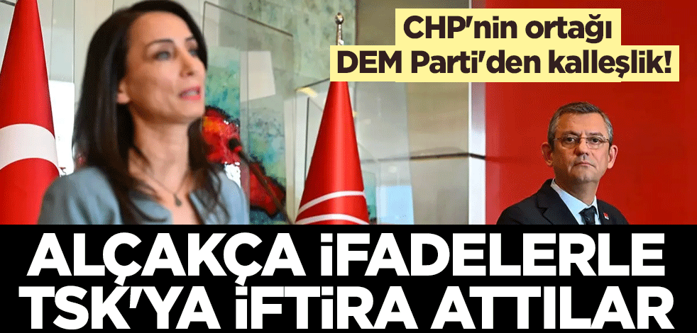 CHP'nin ortağı DEM Parti'den kalleşlik! Alçakça ifadelerle TSK'ya iftira attılar