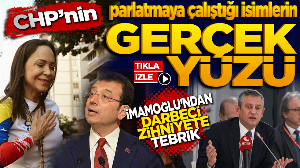 CHP’nin parlatmaya çalıştığı isimlerin gerçek yüzü! İmamoğlu’ndan darbeci zihniyete tebrik!