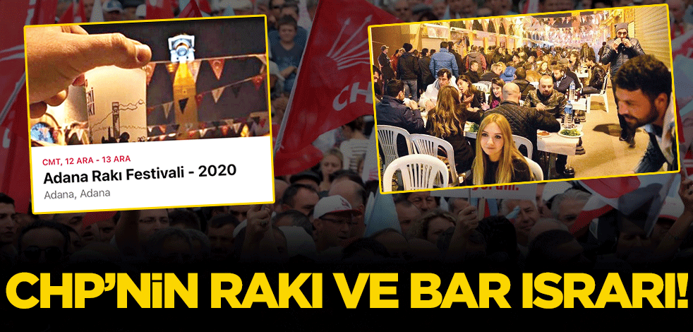 CHP’nin rakı aşkı bitmiyor!