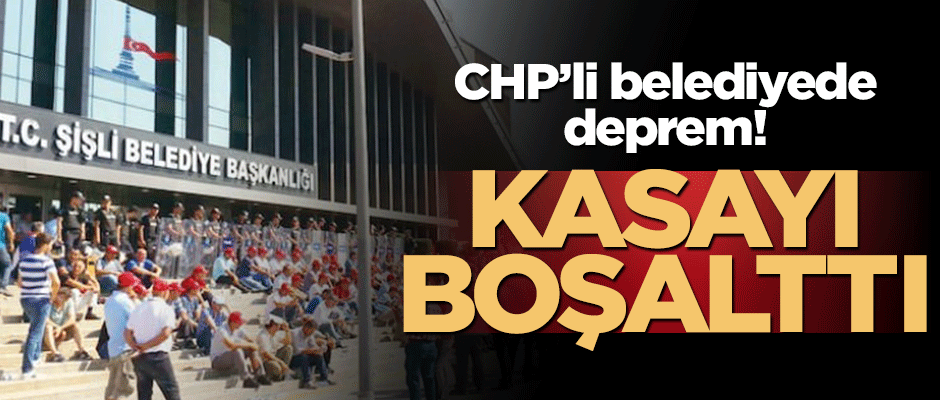 CHP'nin seçim yatırımı işçileri belediyenin kasasını boşalttı!
