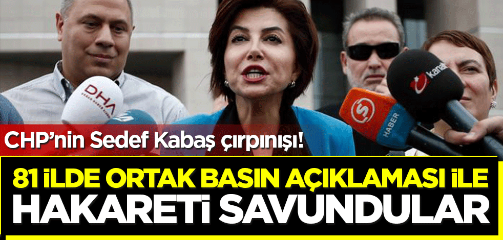 CHP'nin Sedef Kabaş çırpınışı! 81 ilde basın açıklaması düzenleyip hakareti aklamaya çalıştılar