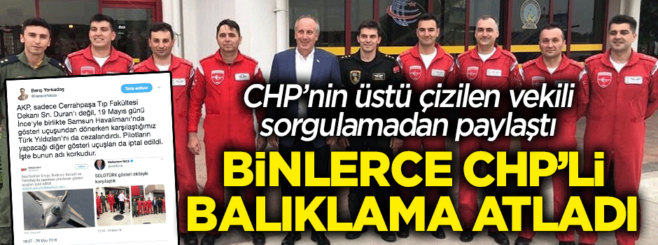 CHP'nin 'SOLOTÜRK' yalanı ellerinde patladı