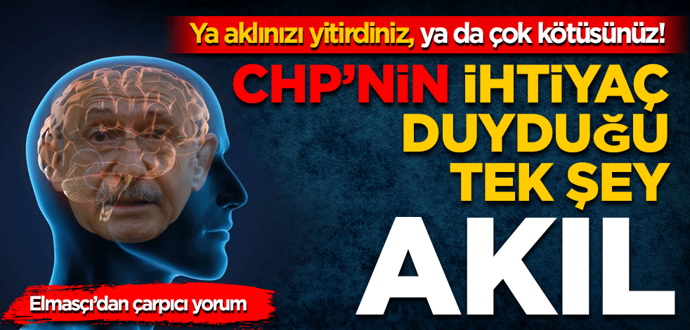 CHP’nin şu an ihtiyaç duyduğu tek şey: AKIL