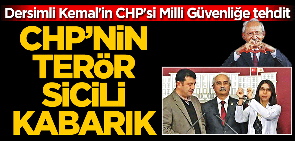 CHP'nin terör sicili kabarık