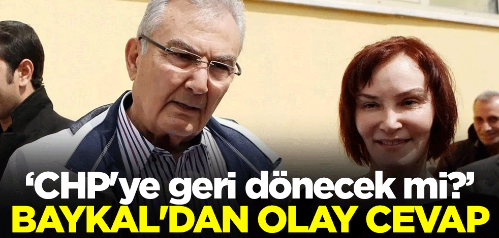 "CHP'ye geri dönecek mi?" Aslı Baykal'dan olay cevap