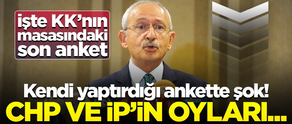 CHP'ye kendi yaptırdığı ankette şok! Oylar düşüşte