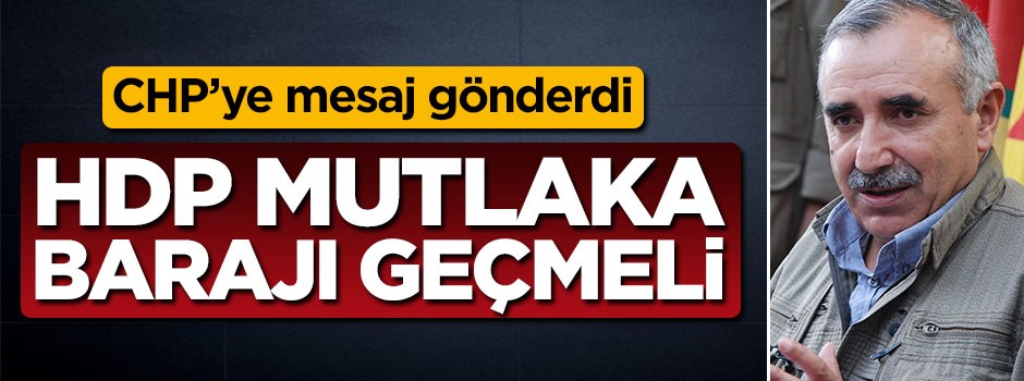 CHP'ye mesaj gönderdi: HDP mutlaka barajı aşmalı