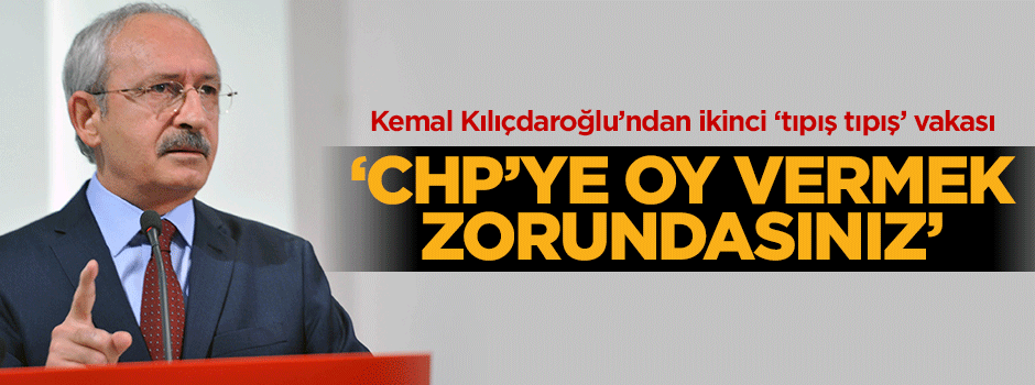 'CHP'ye oy vermek zorundasınız'