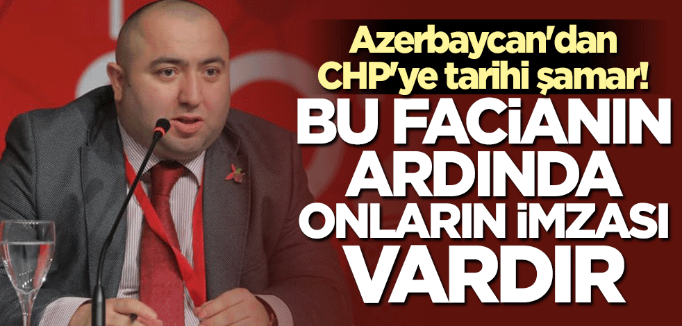 CHP'ye tokat gibi cevap: Bu facianın ardında onların imzası vardır