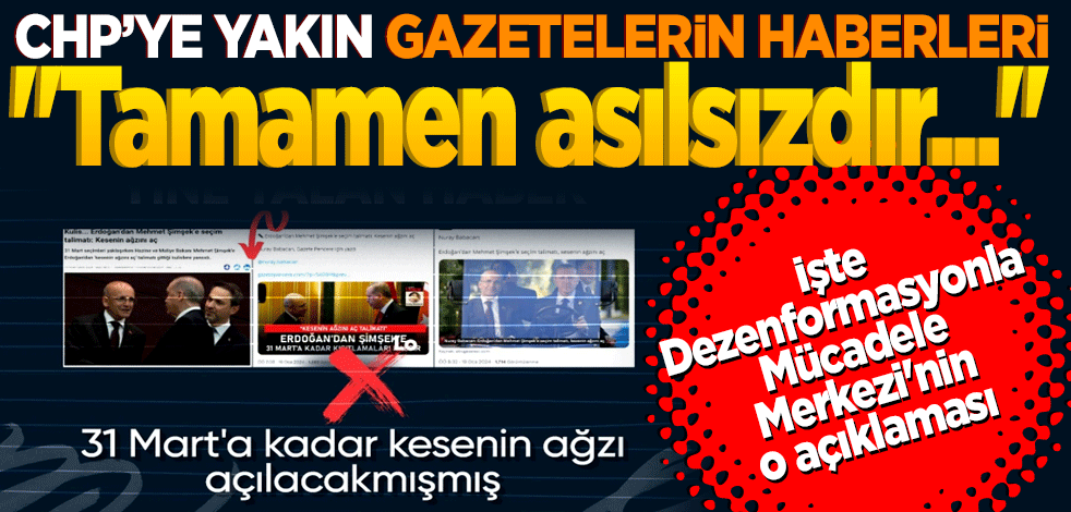 CHP'ye yakın basın organlarının 'kesenin ağzı' başlıklı manipülatif haberinin asılsız olduğu ortaya çıktı