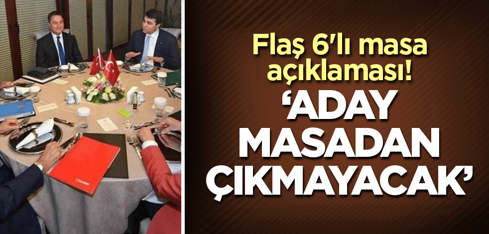 CHP'yi bilen gazeteci: Aday 6'lı masadan çıkmayacak