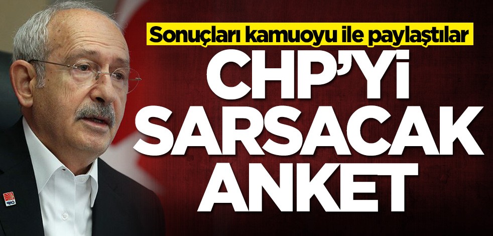 CHP'yi sarsacak anket! Sonuçları kamuoyu ile paylaştılar