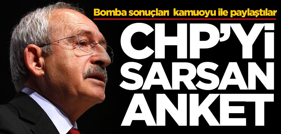 CHP'yi sarsan anket! Bomba sonuçları kamuoyu ile paylaştılar