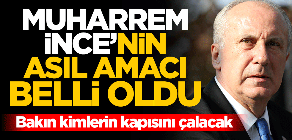 CHP'yi sarsan Muharrem İnce'nin asıl hedefi belli oldu