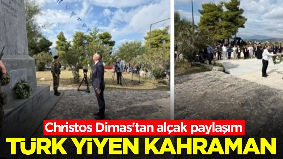  Christos Dimas'tan tepki toplayan paylaşım: Türk yiyen kahraman
