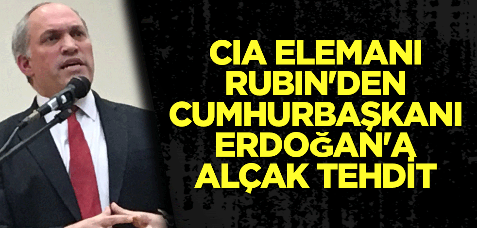 CIA elemanı Rubin'den Cumhurbaşkanı Erdoğan'a alçak tehdit