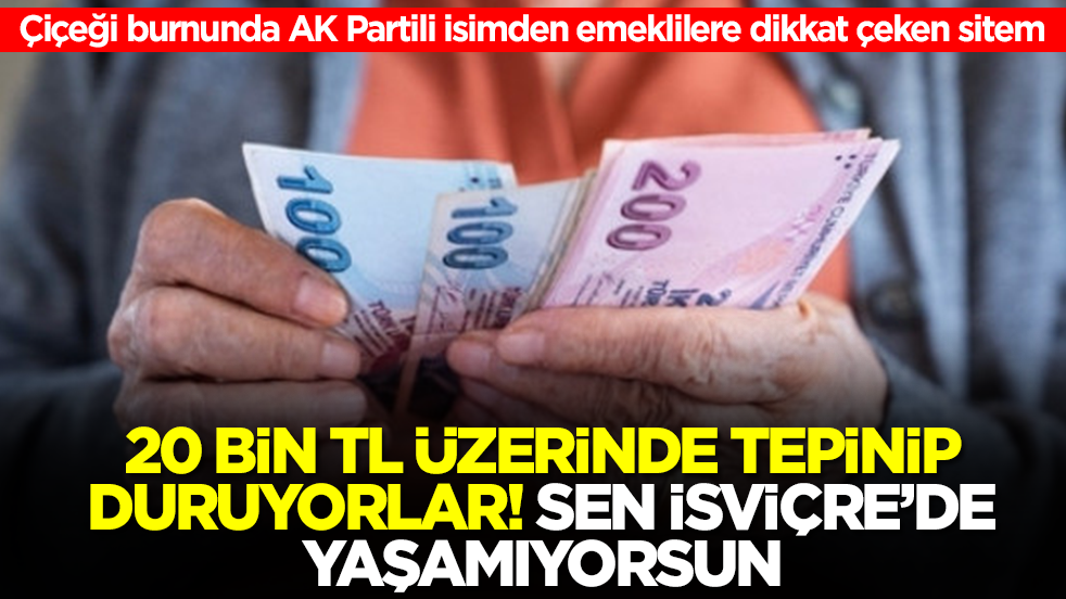 Çiçeği burnunda AK Partili isimden emeklilere tepki: 20 bin TL üzerinde tepinip duruyorlar! Sen İsviçre'de yaşamıyorsun