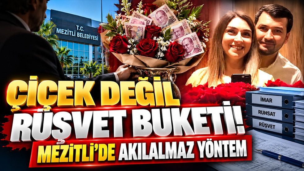 Çiçek değil rüşvet buketi! Mezitli’de akılalmaz yöntem