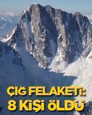 Çığ felaketi: 8 kişi öldü