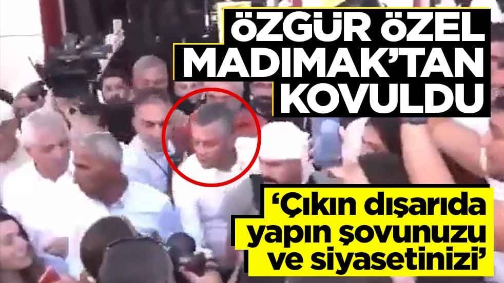 ‘Çıkın dışarıda yapın şovunuzu ve siyasetinizi!’ Özgür Özel Madımak’tan kovuldu