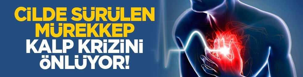 Cilde sürülen mürekkep kalp krizini önlüyor!