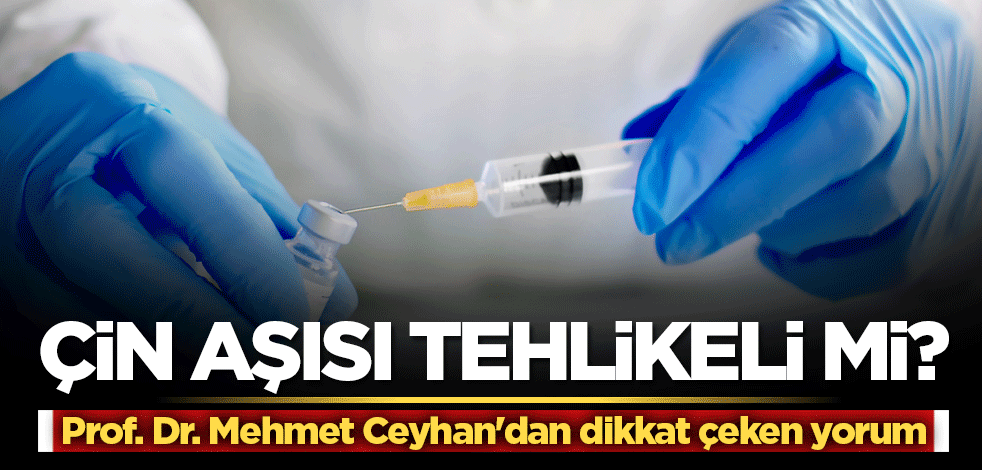 Çin aşısı tehlikeli mi? Prof. Dr. Mehmet Ceyhan'dan dikkat çeken yorum