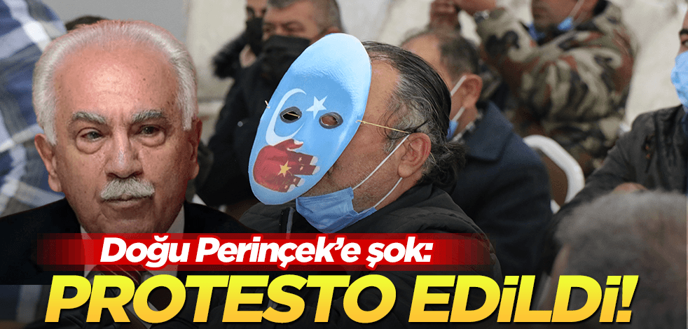 Çin hayranı Doğu Perinçek’e Doğu Türkistan protestosu!
