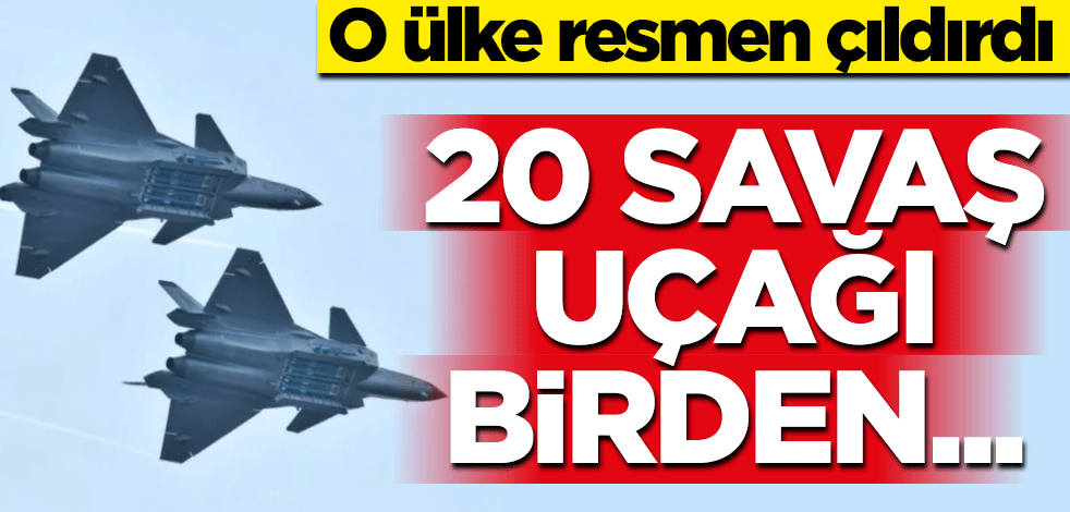 Çin resmen çıldırdı! 20 savaş uçağıyla şok eden hava tacizi