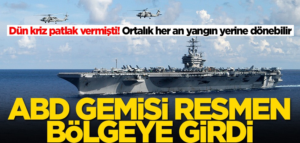 Çin-Tayvan krizinde gerilim büyüyor! ABD uçak gemisi bölgeye giriş yaptı