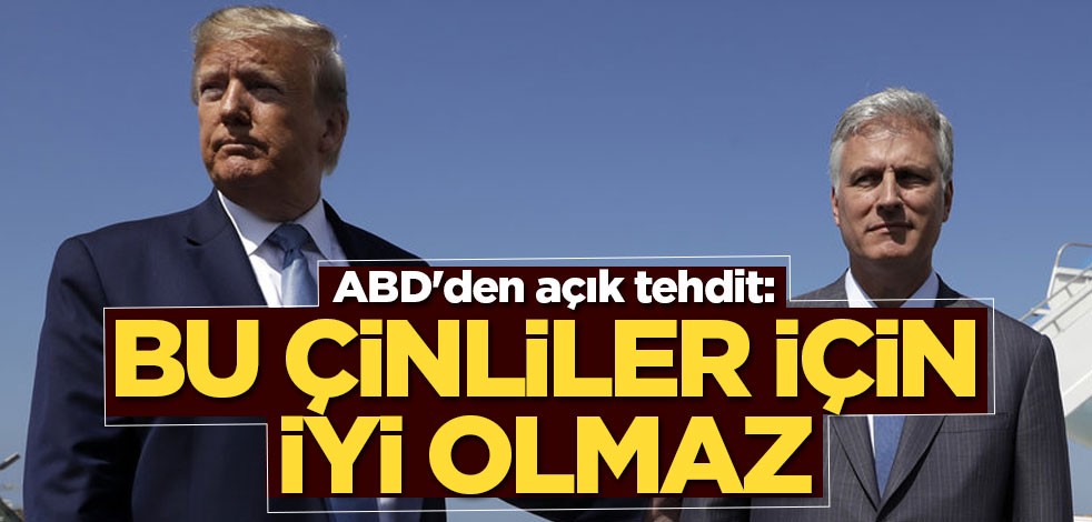 Çin yine hedefte! ABD tepki gösterdi