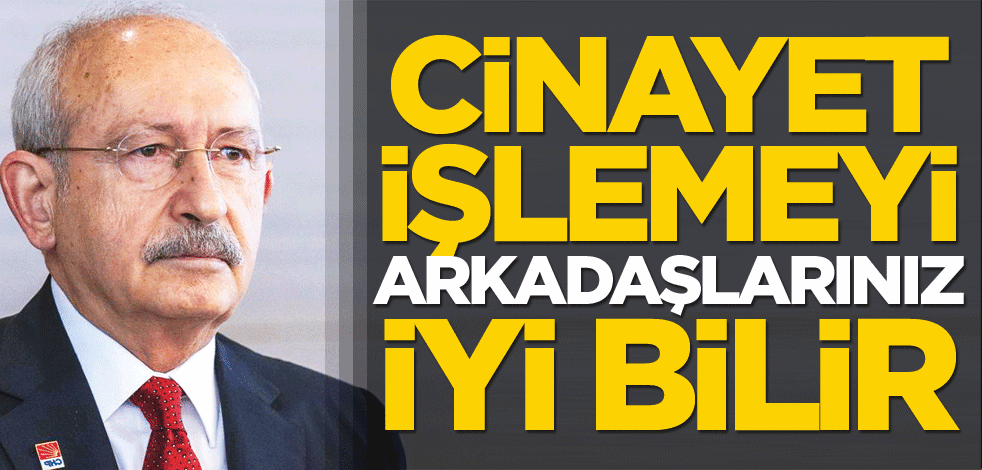 Cinayet işlemeyi ‘arkadaşlarınız’ iyi bilir