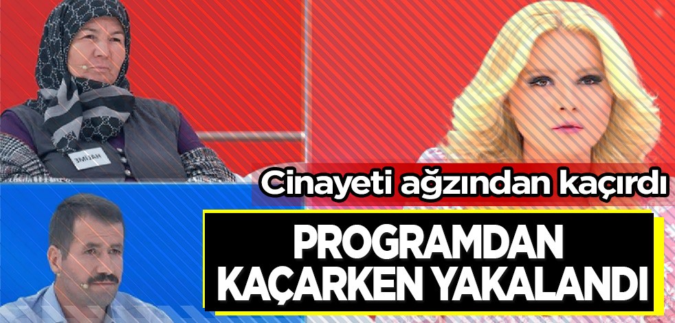 Cinayeti canlı yayında ağzından kaçırmıştı! Kaçarken polisler tarafından yakalandı