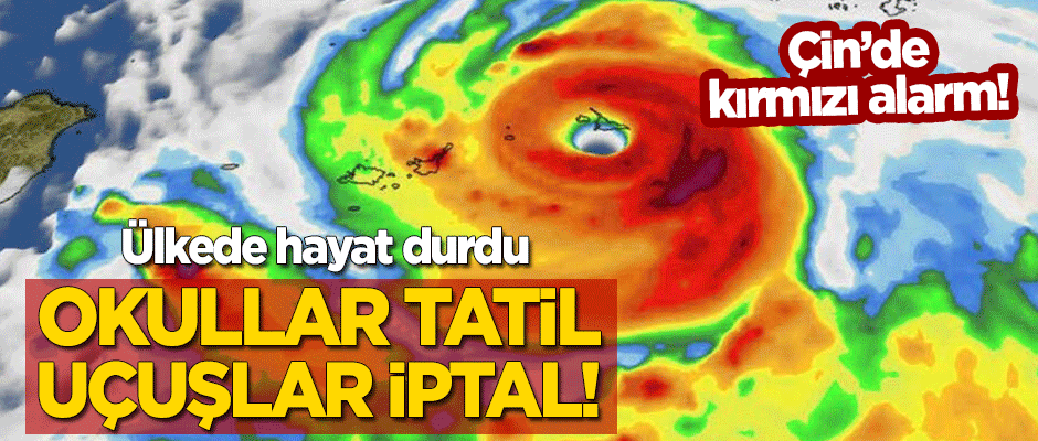 Çin'de kırmızı alarm: Okullar tatil, uçuşlar iptal! Ülkede hayat durdu