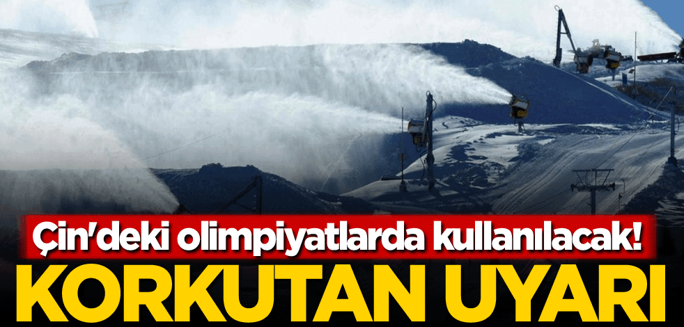 Çin'deki olimpiyatlarda kullanılacak! Korkutan uyarı