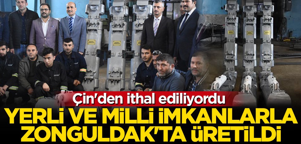 Çin'den ithal ediliyordu! Yerli ve milli imkanlarla Zonguldak'ta üretildi