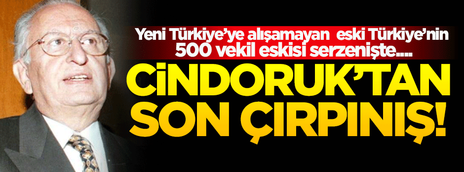 Cindoruk etrafına topladığı 500 vekil eskisiyle 'hayır' propagandası yaptı!